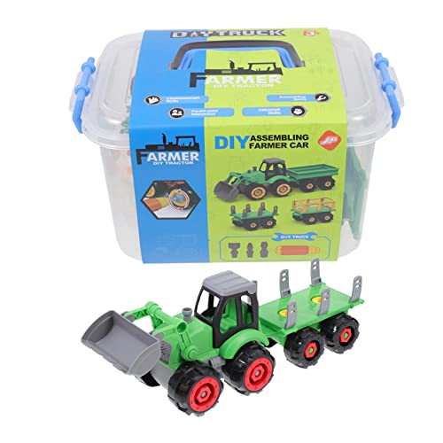 VICASKY 1 Satz DIY Spielzeugfahrzeug Bunter Bauerntraktor mit Montage für Batterien Sicheres Design mit Großen Fördert Kreativität und Fahrzeugwissen für Kleine VICASKY 1 Satz DIY Spielzeugfahrzeug Bunter Bauerntraktor mit Montage für Batterien Sicheres Design mit Großen Fördert Kreativität und Fahrzeugwissen für Kleine von VICASKY