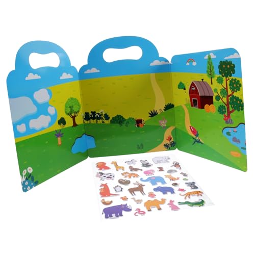 VICASKY 1 Satz DIY-stickerbuch Wiederverwendbares Aufkleberbuch Für Kleinkinder Aufkleberbuch Für Aufkleber Für Spiele Stickerbuch Selber Machen Aufkleber Mit Stickerbuch Papier von VICASKY
