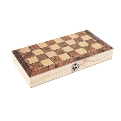 VICASKY 1 Satz DREI in einem Schach Puzzle Hinweise magnetisches Spiel Prüfer Spiele Schachbrett Schachbrett für Holzschachbrett Faltschach multifunktionale Dame hölzern von VICASKY