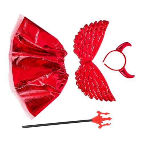 VICASKY 1 Set Mit -Kopfschmuck Im Teufelsstil Für Halloween-kostüme Für Jungen Und Mädchen 4-teilig/Set Cosplay-zubehör Für Party-Dekoration VICASKY 1 Set Mit -Kopfschmuck Im Teufelsstil Für Halloween-kostüme Für Jungen Und Mädchen 4-teilig/Set Cosplay-zubehör Für Party-Dekoration von VICASKY