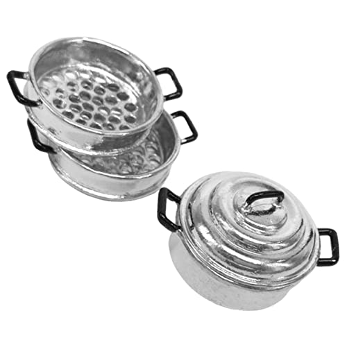 VICASKY 1 Satz Dampfer-Modell Ornamente Simulationstöpfe -simulationstöpfe Mini-kochgeschirr Für Die Küche Mini-kocher Ornamente Mini-Herde Mini-töpfe Für Legierung Silver VICASKY 1 Satz Dampfer-Modell Ornamente Simulationstöpfe -simulationstöpfe Mini-kochgeschirr Für Die Küche Mini-kocher Ornamente Mini-Herde Mini-töpfe Für Legierung Silver von VICASKY