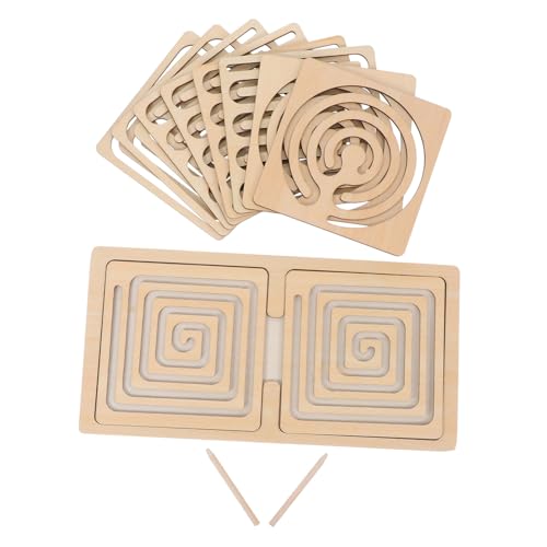 VICASKY 1 Satz Denkspiel Eltern-Kind-interaktionsspielzeug Gehirnspielzeug Gehirnmodell Für Gedankenrätsel Gehirnrätsel Feinmotorikspielzeug Für Kleinkinder Holz Khaki VICASKY 1 Satz Denkspiel Eltern-Kind-interaktionsspielzeug Gehirnspielzeug Gehirnmodell Für Gedankenrätsel Gehirnrätsel Feinmotorikspielzeug Für Kleinkinder Holz Khaki von VICASKY