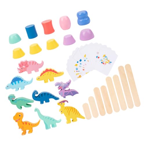 VICASKY 1 Satz Dinosaurier-Bausteinspielzeug Cartoon-Stapelspielzeug Balance-Stapelspielzeug Dinosaurier-Stapelspiel Tierstapelspielspielzeug tierisches Stapelspielzeug hölzern Bunt VICASKY 1 Satz Dinosaurier-Bausteinspielzeug Cartoon-Stapelspielzeug Balance-Stapelspielzeug Dinosaurier-Stapelspiel Tierstapelspielspielzeug tierisches Stapelspielzeug hölzern Bunt von VICASKY