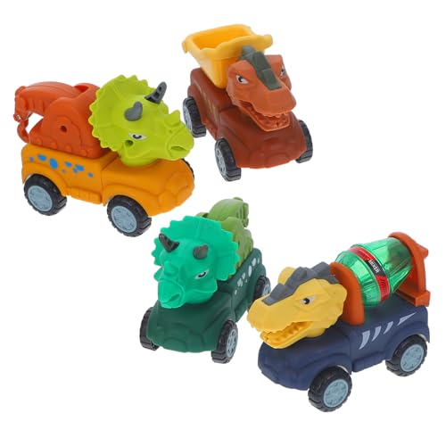 VICASKY 1 Satz Dinosaurier Fahrzeugset für Teiliges Spielzeugauto mit Baufahrzeugen für Kreative Spielstunden und Füllung für Geschenktüten Leicht und Sicher ohne Batterien Erforderlich von VICASKY