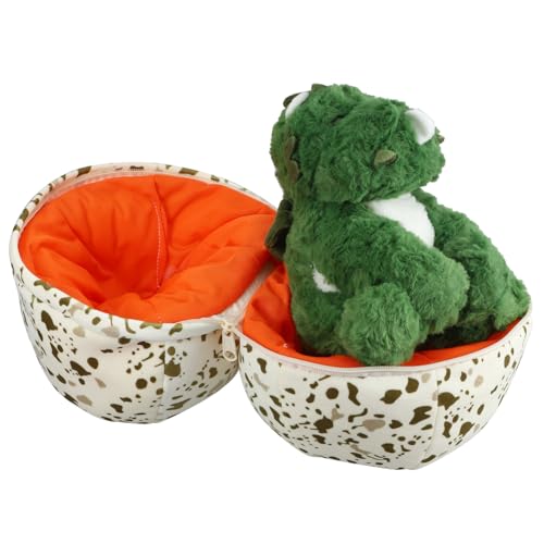 VICASKY 1 Satz Dinosaurier Plüschspielzeug Teilig Weiche Tierfigur mit Dinosaurier Ei Kuscheltier für Dekoration für Schlafzimmer und Spielzimmer Kuscheliges für Freunde von VICASKY