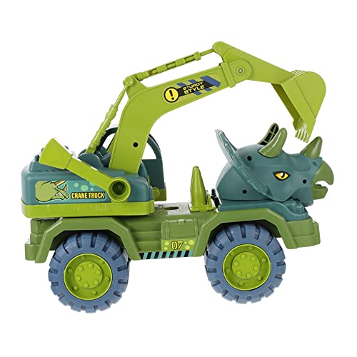 VICASKY 1 Satz Dinosaurier Ziehen Auto Zurück Jacquard-Maske -snackkorb Junge Requisiten Sieb Außerirdischer Technisches Autospielzeug Große Spielsachen Wachtel Wagen Green Plastik von VICASKY