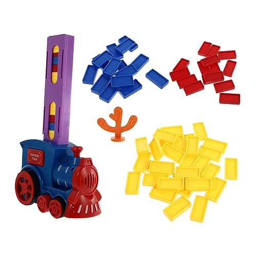 VICASKY 1 Satz Domino Weihnachtszug Bildungsspielzeug Kleines Zugspielzeug Blue Abs von VICASKY