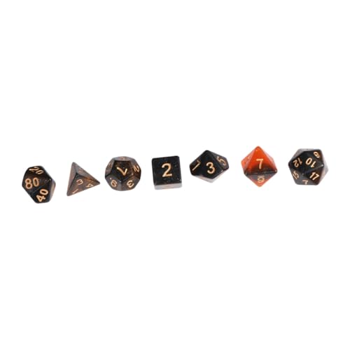 VICASKY 1 Satz Doppeltfarbige Würfelset aus Acryl Kreative Mehrfacettige für Brettspiele und Unterhaltung Leicht und Tragbar für Partys und Versammlungen mit Freunden von VICASKY
