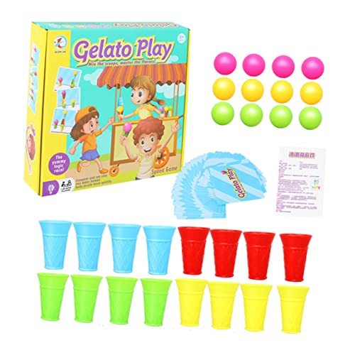 VICASKY 1 Satz -Spiel Kindergeschenk Eltern-Kind- Erkennungsspielzeug Pädagogisches Eiscreme- Bildungsspielzeug Pädagogisches Interaktives Abs von VICASKY