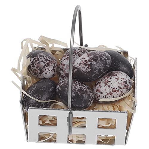 VICASKY Simuliertes Mini-Korb-Set Mit 7 Vogeleiern Für Fantasievolles Spielen Von Jungen Und Mädchen von VICASKY