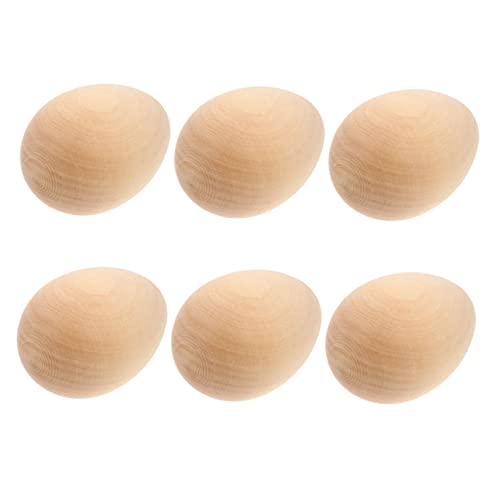 VICASKY 1 Satz Eier Aus Massivholz Korb Pfannkuchen Bratpfanne Mit Deckel Dekorationen Nicht Girlande Eierhalter Ornamente Bausatz Omelette Inkubator Puzzle Hölzern von VICASKY