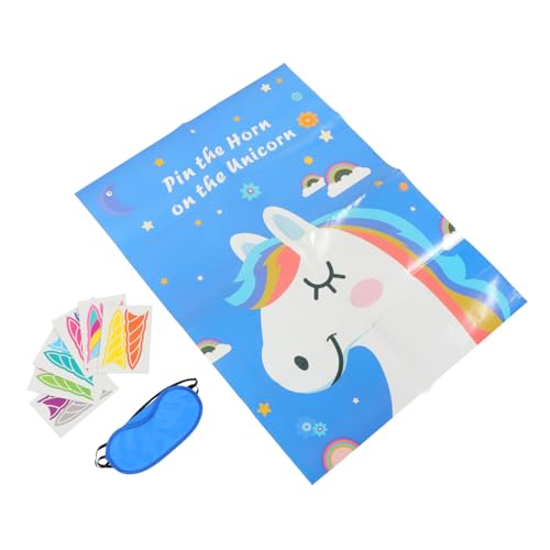 VICASKY 1 Satz Einhorn-Paste-Tour bastelset basteln für Aufklebespiel einhorndeko Unicorn Stickers Stifthorn auf Einhorn-Partyspiel Geburtstagsfeier Einhorn Spiele Stoff Blue VICASKY 1 Satz Einhorn-Paste-Tour bastelset basteln für Aufklebespiel einhorndeko Unicorn Stickers Stifthorn auf Einhorn-Partyspiel Geburtstagsfeier Einhorn Spiele Stoff Blue von VICASKY
