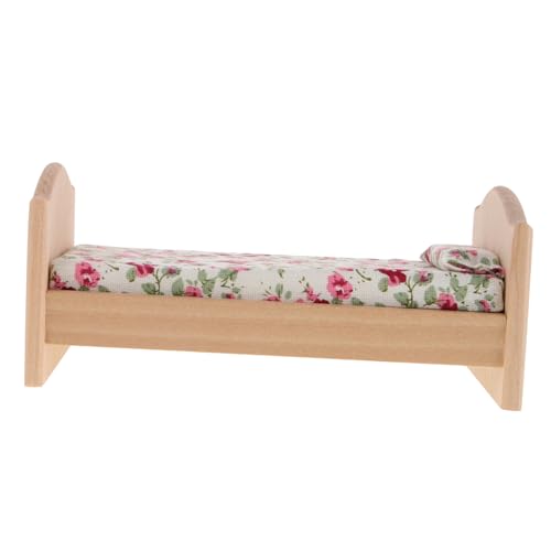 VICASKY Miniatur-puppenhausbett Puppenmöbel Im Maßstab 112 Holz Und Stoff Kinderzimmer- -Set VICASKY Miniatur-puppenhausbett Puppenmöbel Im Maßstab 112 Holz Und Stoff Kinderzimmer- -Set von VICASKY