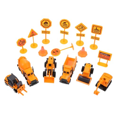 VICASKY 1 Satz Engineering Truck Spielzeugset Teiliges mit Bagger und Baustellenfahrzeugen für Kinderzimmerdekoration Robust und Tragbar und Spielzeugtransport von VICASKY