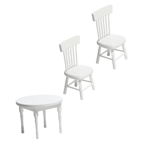 VICASKY Weißes Mini-Tisch- Und Stuhl-Set Miniaturmöbel Für Jungen Und Mädchen Und Foto-Requisiten VICASKY Weißes Mini-Tisch- Und Stuhl-Set Miniaturmöbel Für Jungen Und Mädchen Und Foto-Requisiten von VICASKY