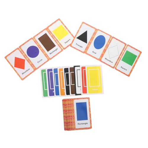 VICASKY 1 Satz Farben und Formen Lernkarten für Kleinkinder Kognitive Spielkarten Eltern Junge Mädchen Interaktion für Vorschulkinder zur Verbesserung von Lerngewohnheiten und Verständnis VICASKY 1 Satz Farben und Formen Lernkarten für Kleinkinder Kognitive Spielkarten Eltern Junge Mädchen Interaktion für Vorschulkinder zur Verbesserung von Lerngewohnheiten und Verständnis von VICASKY