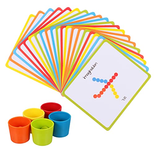 VICASKY 1 Satz Farbkognitive Tasse Farbsortier-Zählbecher für Kinderspielzeug Frühes Lernen Lernen Farblich passender Sortierbecher für hölzern VICASKY 1 Satz Farbkognitive Tasse Farbsortier-Zählbecher für Kinderspielzeug Frühes Lernen Lernen Farblich passender Sortierbecher für hölzern von VICASKY