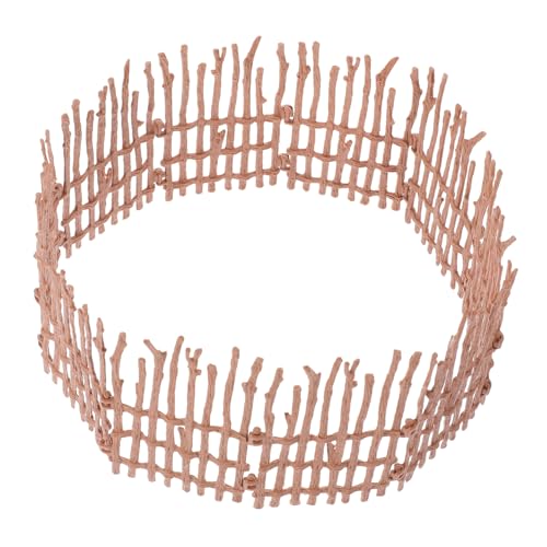 VICASKY 1 Satz Farmzaun Teiliges Braunes Zaun für Puppenhaus DIY Mikro Landschaften für Spielzeugtiere Kreative Dekorationen VICASKY 1 Satz Farmzaun Teiliges Braunes Zaun für Puppenhaus DIY Mikro Landschaften für Spielzeugtiere Kreative Dekorationen von VICASKY