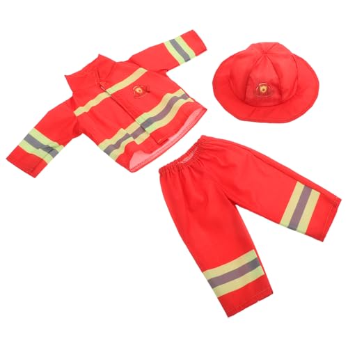 VICASKY 1 Satz Feuerwehrkleidung mit Helm und Zubehör für Rollenspiele und Kinderverkleidung Passend für Puppen für Kreatives und Themenveranstaltungen VICASKY 1 Satz Feuerwehrkleidung mit Helm und Zubehör für Rollenspiele und Kinderverkleidung Passend für Puppen für Kreatives und Themenveranstaltungen von VICASKY