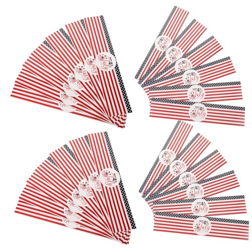 VICASKY Flaschenaufkleber-Set Zum Unabhängigkeitstag 10 Bögen/50 Stück Aufkleber-Ornament Dekorieren Sie Ihre Party Mit Stolz von VICASKY