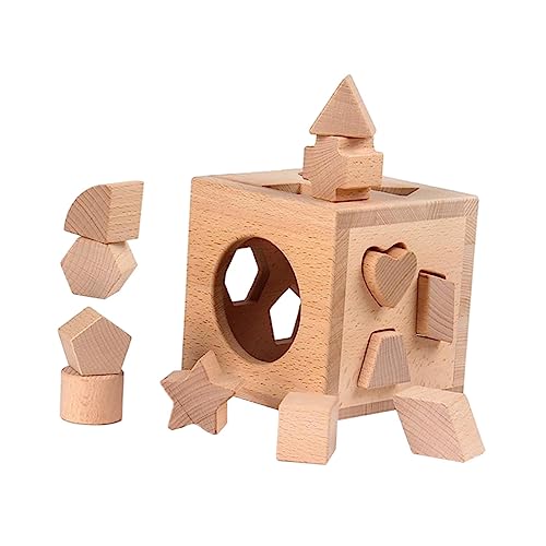 VICASKY 1 Satz Form-Puzzle-Box interaktives holzspielzeug kinderspielzeuge Kognitive Toys geometrische kognitive Blöcke blockiert die Formanpassung VICASKY 1 Satz Form-Puzzle-Box interaktives holzspielzeug kinderspielzeuge Kognitive Toys geometrische kognitive Blöcke blockiert die Formanpassung von VICASKY