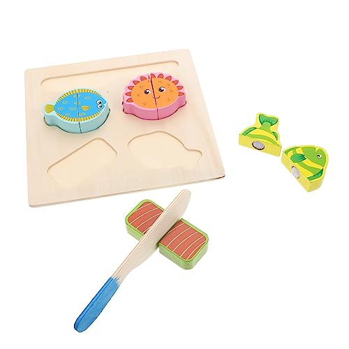 VICASKY 1 Satz Fruchtschnitt Buntes Schneiden Holzschneidespielzeug Zum Schneiden Von Lebensmitteln Simulation Fischspielzeug Hölzern VICASKY 1 Satz Fruchtschnitt Buntes Schneiden Holzschneidespielzeug Zum Schneiden Von Lebensmitteln Simulation Fischspielzeug Hölzern von VICASKY