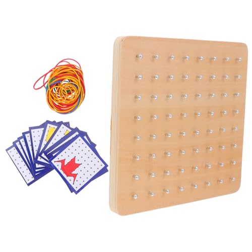VICASKY 1 Satz Geometrische Nagelplattenspielzeug Mathe Pegboards Geotafeln Geoboards für Peg Board Toy Geo-Board Stecktafel- Steckbrett Geoboard- hölzern Bunt VICASKY 1 Satz Geometrische Nagelplattenspielzeug Mathe Pegboards Geotafeln Geoboards für Peg Board Toy Geo-Board Stecktafel- Steckbrett Geoboard- hölzern Bunt von VICASKY