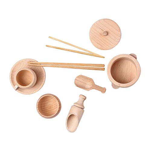 VICASKY 1 Satz Geschirr Aus Holz Eltern-Kind- Holzspielzeug Simuliertes Geschirr Kinderspielzeug Geschirr Bildungsspielzeug Pädagogisches Hölzern VICASKY 1 Satz Geschirr Aus Holz Eltern-Kind- Holzspielzeug Simuliertes Geschirr Kinderspielzeug Geschirr Bildungsspielzeug Pädagogisches Hölzern von VICASKY