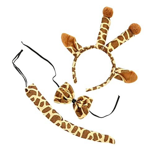 VICASKY 1 Satz Giraffen Kostüm für Tierkostüm mit Plüschohren Haarreif Fliege für Karneval Halloween Geburtstagsfeiern und Fotoshootings VICASKY 1 Satz Giraffen Kostüm für Tierkostüm mit Plüschohren Haarreif Fliege für Karneval Halloween Geburtstagsfeiern und Fotoshootings von VICASKY
