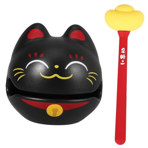 VICASKY 1 Satz Glückskatzen-schlaginstrument Frosch-Guiro-raspel Drumsticks Trommelschlägel Spinntrommel Schlagzeug-Musical Kotzball -musikinstrumente Black Plastik VICASKY 1 Satz Glückskatzen-schlaginstrument Frosch-Guiro-raspel Drumsticks Trommelschlägel Spinntrommel Schlagzeug-Musical Kotzball -musikinstrumente Black Plastik von VICASKY