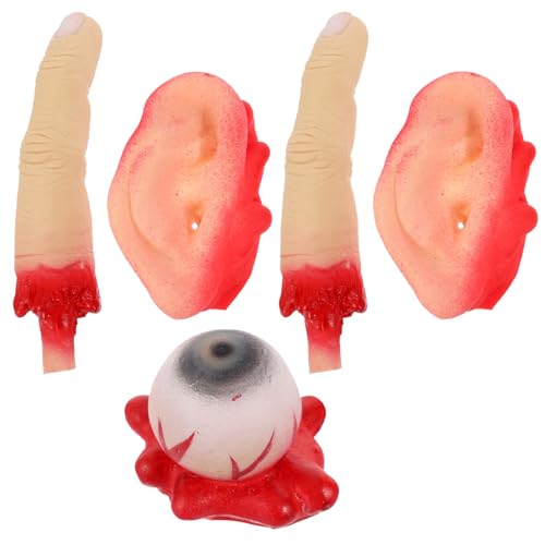 VICASKY 1 Satz Halloween-Orgelrequisiten Stütze Ornamente Kostüm falsche menschliche Ohren Masken Halloween Horror deko Halloween grusel deko Halloween-Partyzubehör falsche Ohren Emulsion von VICASKY
