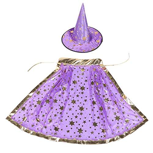VICASKY 1 Satz Halloween-Umhang Fang schwenken Kap Halloween Costume Halloween Kleidung Kinderumhang und Hut Umhang mit Sternenmuster verdicktes Satingewebebronzieren VICASKY 1 Satz Halloween-Umhang Fang schwenken Kap Halloween Costume Halloween Kleidung Kinderumhang und Hut Umhang mit Sternenmuster verdicktes Satingewebebronzieren von VICASKY