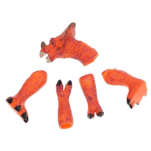 VICASKY Pädagogisches Stofftier Hand-Dinosaurier-fingerpuppe Für Kinder Verbessert Die Tast- Und Gehirnkoordinationsfähigkeiten von VICASKY