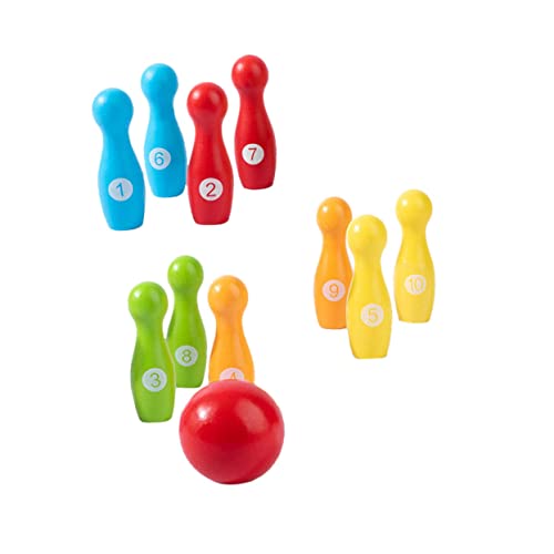 VICASKY 1 Satz Holz Bowling für Frühkindliche Lernspielzeuge Zahlenidentifikation Interaktives Bowling für Jungen für Outdoor Spiele und Familienaktivitäten VICASKY 1 Satz Holz Bowling für Frühkindliche Lernspielzeuge Zahlenidentifikation Interaktives Bowling für Jungen für Outdoor Spiele und Familienaktivitäten von VICASKY