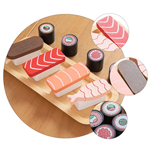VICASKY 1 Satz Holz Simulation Sushi küchenspielzeug für Kitchen Toys for kinderküche+zubehör Sushi küchenzubehör Mini-Sushi Mini Holzbrot hölzern VICASKY 1 Satz Holz Simulation Sushi küchenspielzeug für Kitchen Toys for kinderküche+zubehör Sushi küchenzubehör Mini-Sushi Mini Holzbrot hölzern von VICASKY