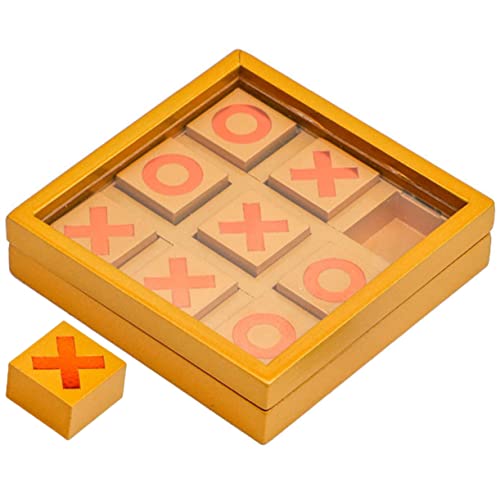 VICASKY 1 Satz Holzbrettspiel Tragbares Interaktives Toe für Tischspiel für Zuhause und Unterwegs VICASKY 1 Satz Holzbrettspiel Tragbares Interaktives Toe für Tischspiel für Zuhause und Unterwegs von VICASKY