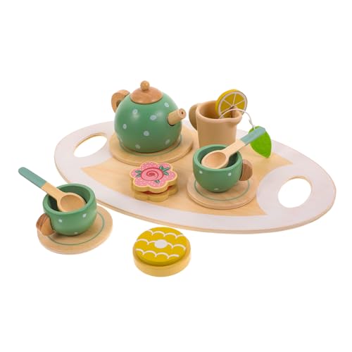 VICASKY 1 Satz Holzspielzeug Teeservice Set für Realistisches Teeparty für Kleinkinder für Rollenspiele und Kreative Nachmittagsaktivitäten Sicheres und Langlebiges Material VICASKY 1 Satz Holzspielzeug Teeservice Set für Realistisches Teeparty für Kleinkinder für Rollenspiele und Kreative Nachmittagsaktivitäten Sicheres und Langlebiges Material von VICASKY