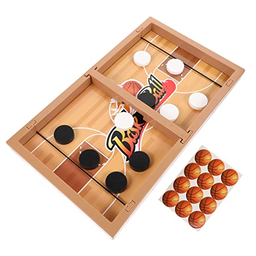 VICASKY 1 Satz hüpfendes Schach interaktives Spielzeug kinderspielzeug Airhockey Desktop-Eishockeyspiel Spielzeuge Tisch-Desktop-Kampf Spielspielzeug für die Familie Puck von VICASKY