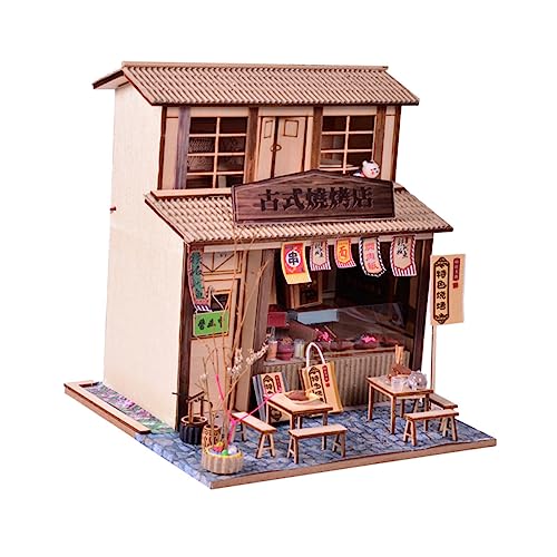 VICASKY 1 Satz Kabinenmodell DIY Retro-Architektur-Hausbausatz Puzzle-Modell aus Holz Hölzernhaus -Puzzle -Kit puppenhaus bausatz selber Machen Rätsel Brown VICASKY 1 Satz Kabinenmodell DIY Retro-Architektur-Hausbausatz Puzzle-Modell aus Holz Hölzernhaus -Puzzle -Kit puppenhaus bausatz selber Machen Rätsel Brown von VICASKY