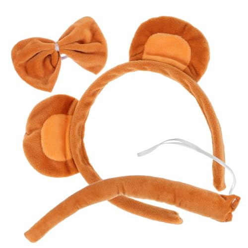 VICASKY 1 Satz Kawaii Kostüm Tier Haarreif und Fliege für Süßes Cosplay Zubehör für Tier Themenpartys Halloween und Fotoshootings von VICASKY