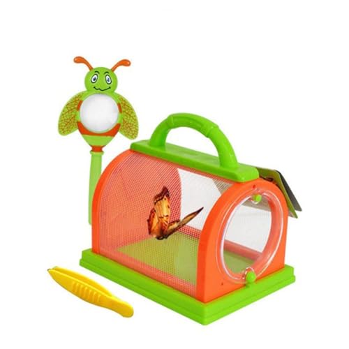 VICASKY Tragbares Insektenkäfig-Spielzeug Für Kinder 1 Set Bungalow-fangset Mit Lupe Und Pinzette Outdoor-erkundungsspielzeug Für Jungen Und Mädchen von VICASKY