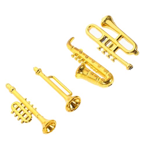 VICASKY Miniatur-Modelle Für Klassische Instrumente 4-teiliges Spielzeug-Musical Für Mädchen Mini- -einrichtungsdekor von VICASKY
