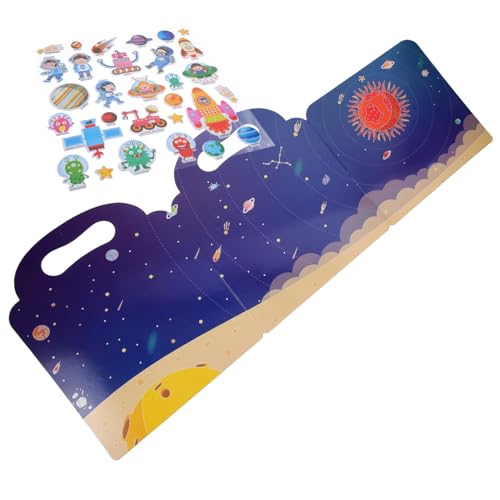 VICASKY 1 Satz Kleinkindspielzeug Stickerbuch Selber Machen Aufkleberbücher Zum Selbermachen Für Aufkleber Für Spiele Stickerbuch Zur Kindererziehung Stickerbuch Für Papier von VICASKY