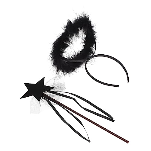 VICASKY 1 Satz Kostüm mit Haarreif und Zauberstab für Halloween und Karneval Teiliges für Erwachsene für Partys und Aufführungen VICASKY 1 Satz Kostüm mit Haarreif und Zauberstab für Halloween und Karneval Teiliges für Erwachsene für Partys und Aufführungen von VICASKY