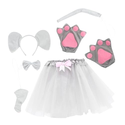 VICASKY 1 Satz Kostümset mit Ohren Stirnband und Tier Cosplay Requisiten für Halloween Geburtstagsfeiern Karneval und Bühnenaufführungen Teiliges für Kreative Fotomomente von VICASKY