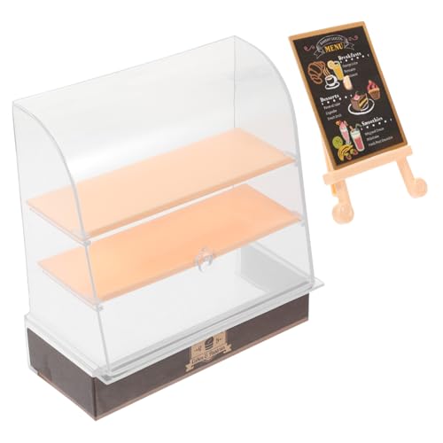 VICASKY 1 Satz Kuchenständer für Puppenhaus Kompakter Mini Küchenschrank zur Dekoration für Desserts und Kreative Fotorequisiten von VICASKY