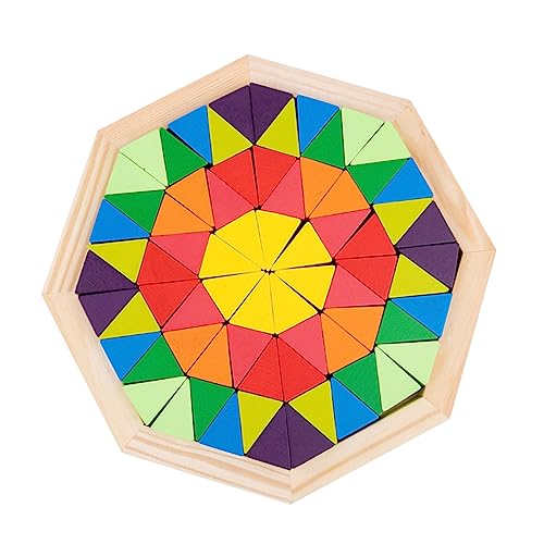 VICASKY 1 Satz Lernspielzeug Holzspielzeug Geometrische Formen Rainbow Building Blocks für Kreative Gestaltung und Räumliches für Vorschulerziehung und Geburtstagsgeschenke VICASKY 1 Satz Lernspielzeug Holzspielzeug Geometrische Formen Rainbow Building Blocks für Kreative Gestaltung und Räumliches für Vorschulerziehung und Geburtstagsgeschenke von VICASKY