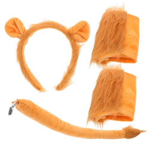 VICASKY 1 Satz Löwen-Stirnband-Set Tierohren und Halloween verkleiden Löwenkostüme Requisiten Zoo Tierkostüm Tiere Party-Requisiten-Dekore Kopfschmuck Stoff Orange VICASKY 1 Satz Löwen-Stirnband-Set Tierohren und Halloween verkleiden Löwenkostüme Requisiten Zoo Tierkostüm Tiere Party-Requisiten-Dekore Kopfschmuck Stoff Orange von VICASKY