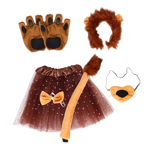 VICASKY 1 Satz Löwenkopfschmuckanzug Stirnbänder mit Faschingskostüm-Kit Outfit Mähne Cosplay kostüm Dschungelkostüm Damen Löwenkostüm Damen Plastik Hellbraun VICASKY 1 Satz Löwenkopfschmuckanzug Stirnbänder mit Faschingskostüm-Kit Outfit Mähne Cosplay kostüm Dschungelkostüm Damen Löwenkostüm Damen Plastik Hellbraun von VICASKY