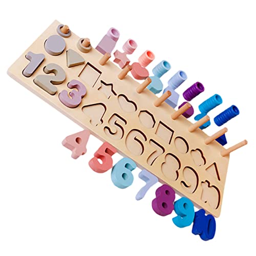 VICASKY 1 Satz Logarithmic Board digitaler Form Montessori- mit Farbsortierung Shape-Matching-Spiel Puzzle- für die frühe Bildung Montessori-Puzzle- Holz VICASKY 1 Satz Logarithmic Board digitaler Form Montessori- mit Farbsortierung Shape-Matching-Spiel Puzzle- für die frühe Bildung Montessori-Puzzle- Holz von VICASKY